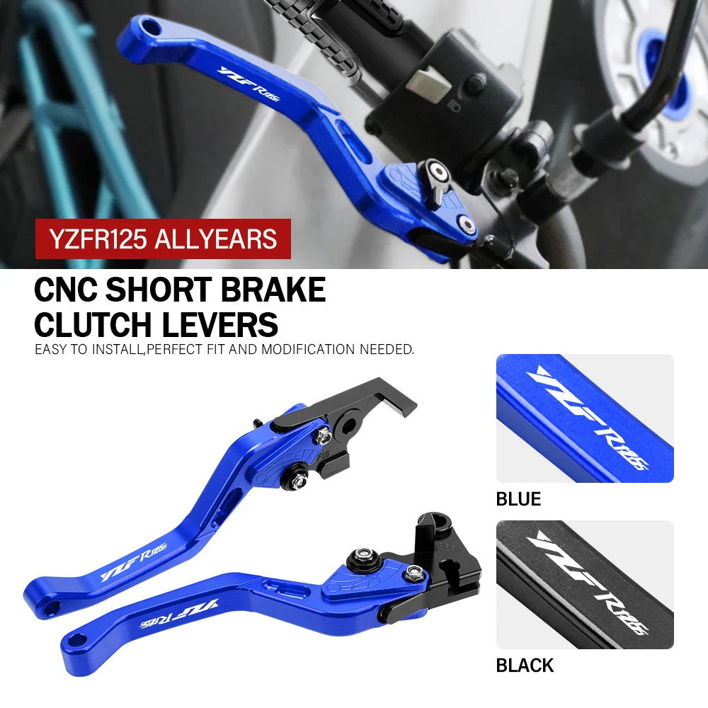 

For YAMAHA YZFR125 YZF R125 2015 2016 2017 2018 2019 2020 2021 2022 Motorcycle Adjustable Brake Clutch Levers Handle Accessories