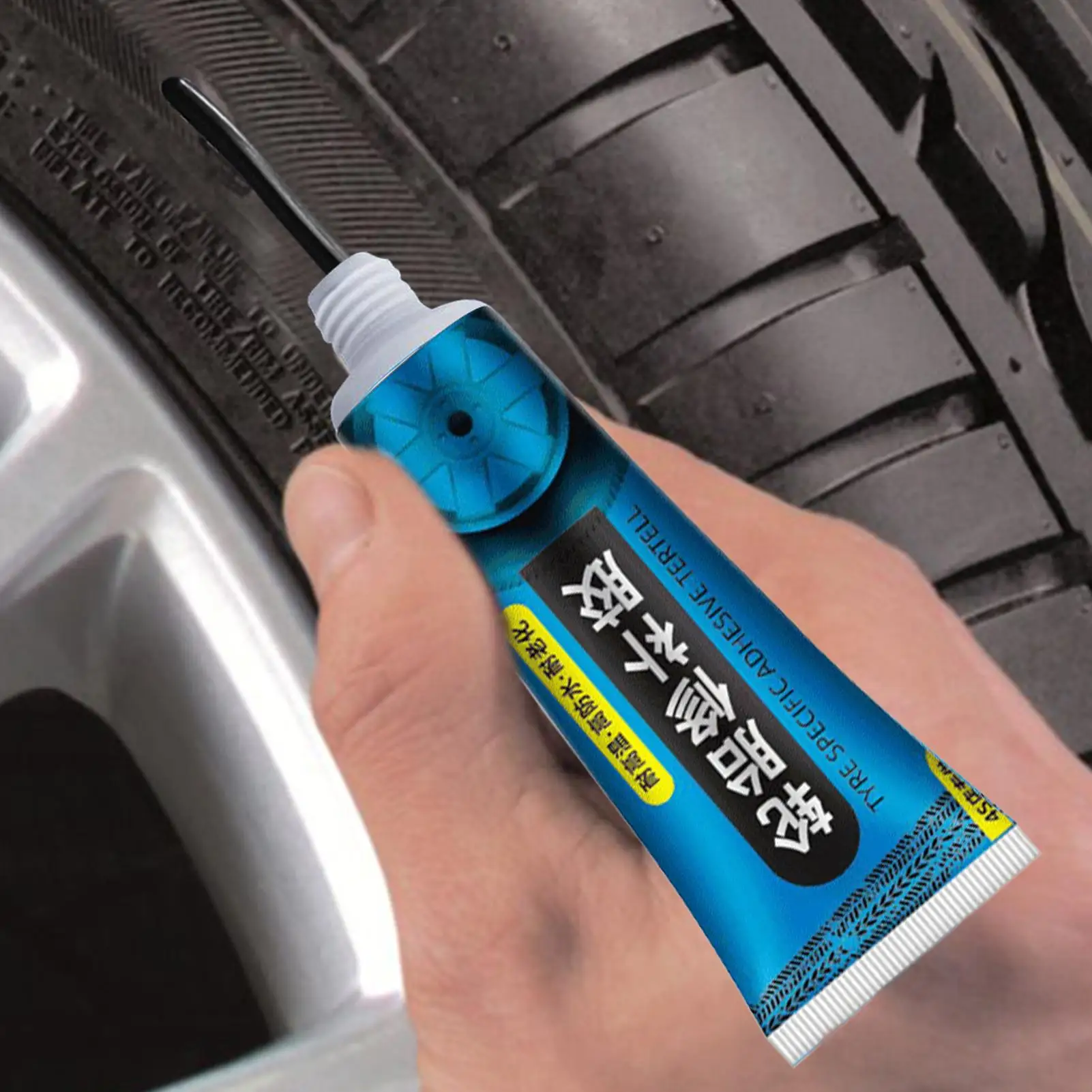 

Car Tire Repair Adhesive 60ml Sidewall Tire Repair Kit High Temperature Resistant Tire Repair Glue Sidewall Tire Repair Kit