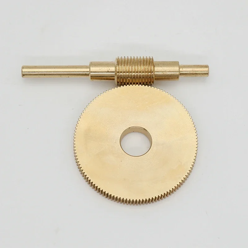 Worm Suit Gear 120 Teeths 12mm Bore 5mm Diameter 75mm Worm 1:120 Ratio Speed Brass Copper Turbo
