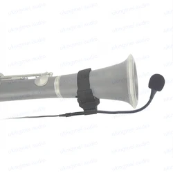 Orchestral Instrument Microphone for Flute and Clarinet Cardioid Performance Microphone TA4F 4Pin for Shure Wireless Transmitter