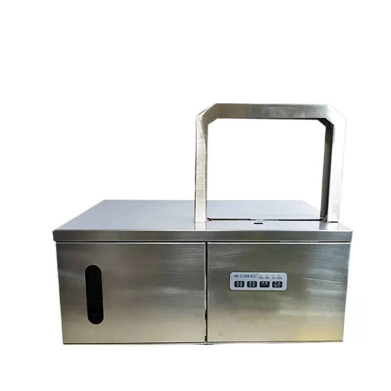 Small automatic  belt strapping machine vegetable binding machine incense candle paper money gloves noodle baler