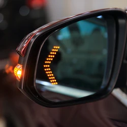 2pcs Car LED Rear Mirror Light for Ford Ecosport Fiesta MK7 Focus 2 4 MK2 MK4