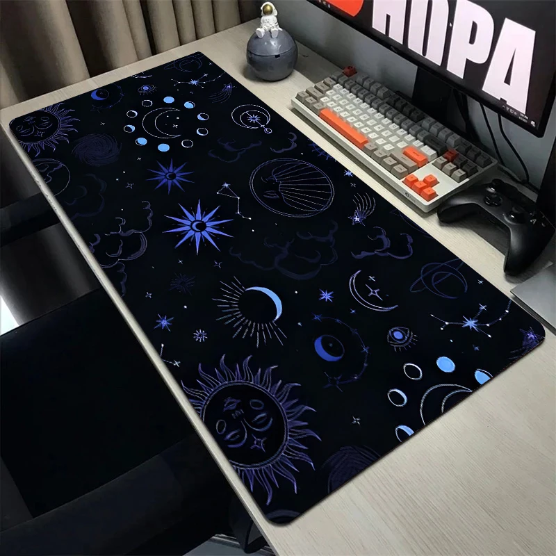 Starry Sky Mouse Pad Pc Gamer Accessories Universe Extended Mat Mouse Company 900x400 Office Pad for Computer Mouse Gaming Desk