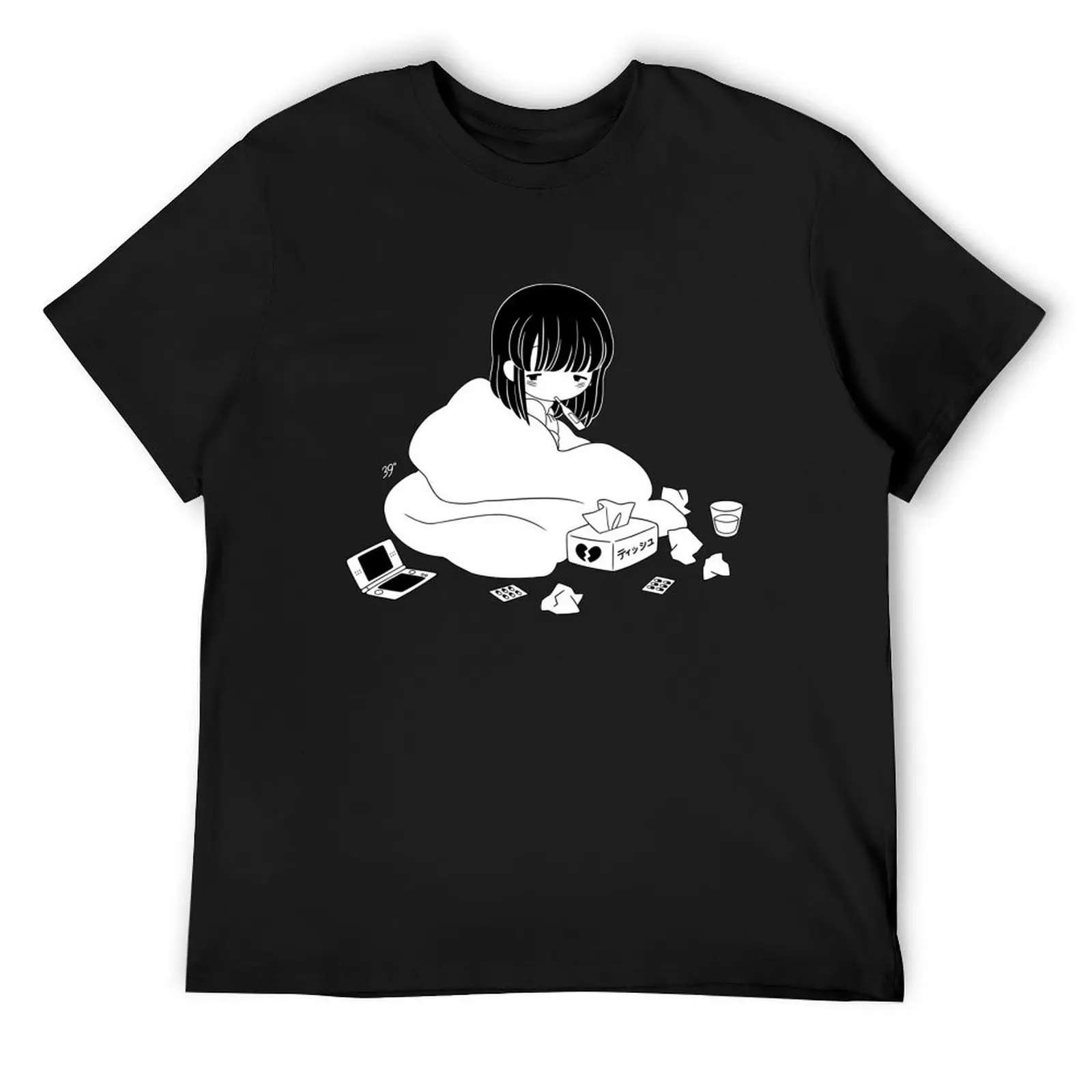 

love flu  black&white T-Shirt designer shirts animal prinfor boys essential t shirt Clothing Men's clothing