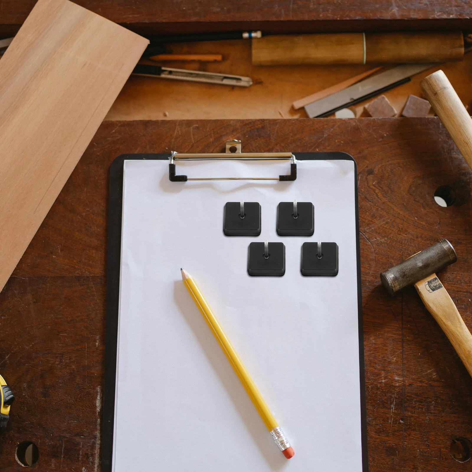 

20Pcs Nail on Furniture Sliders Square Chair Feet Glides Silent Floor Protectors for Hardwood Carpet Chair Leg Pads Furniture