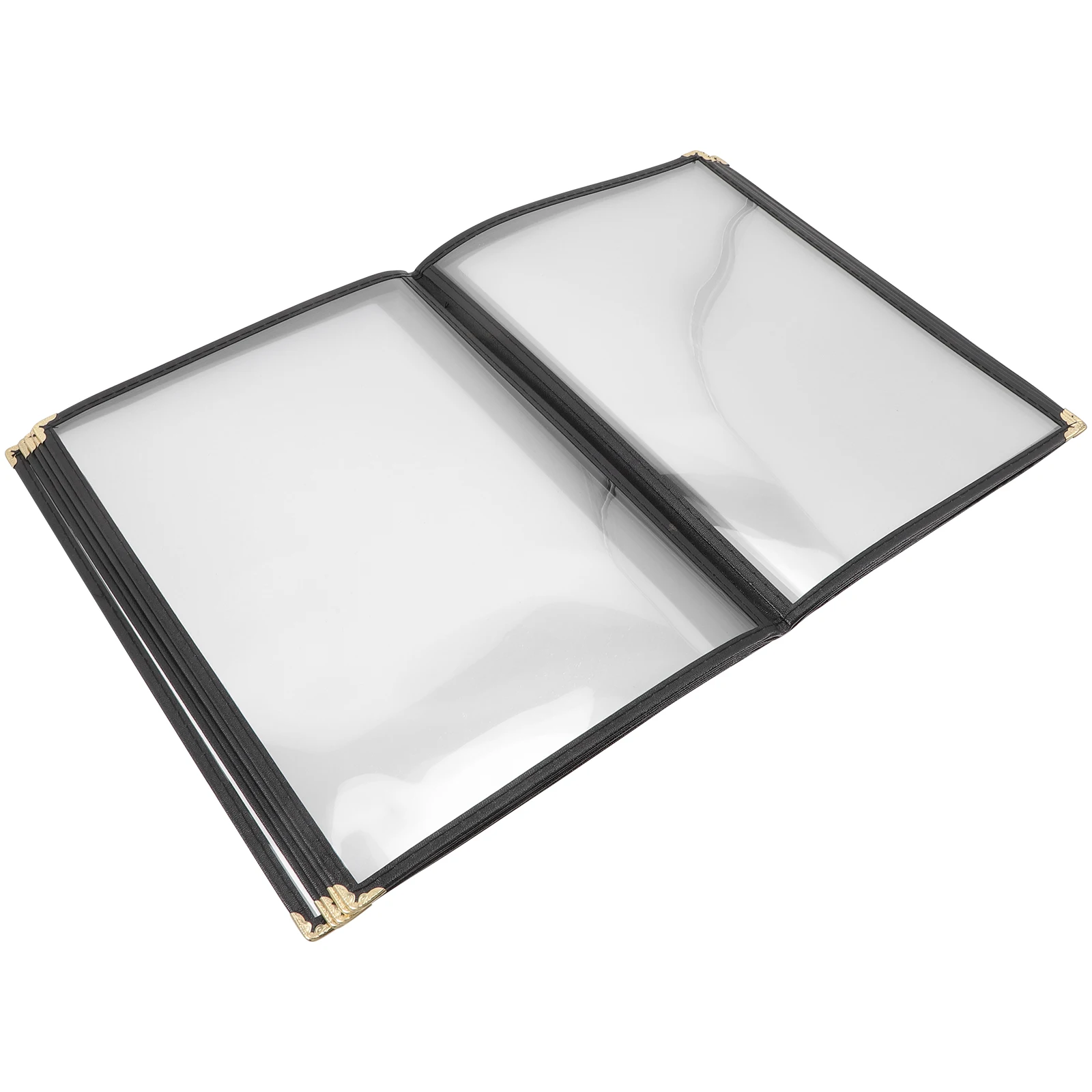 

Transparent Restaurant Menu Covers Recipe Protection Case Protective Desktop Book for A4 Protector