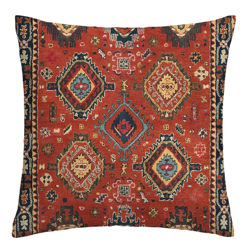 Retro ethnic pillowcase, Moroccan style cushion cover, sofa decoration cushion cover 50x50 can be customized for home decoration