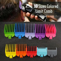 10Pcs Salon Multiple Models Hair Clipper Limit Comb Pro Barber Men Hair Cutting Guide Replacement Attachment Hair Trimmer Tools