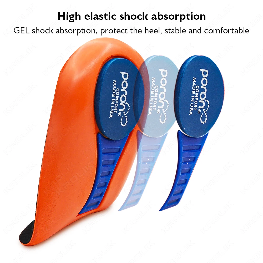 Shoe Pads for Plantar Fasciitis Man Pain Relief Orthopedic Insoles Sports Shock Absorption Heel Foot Inserts Orthopedic Insoles