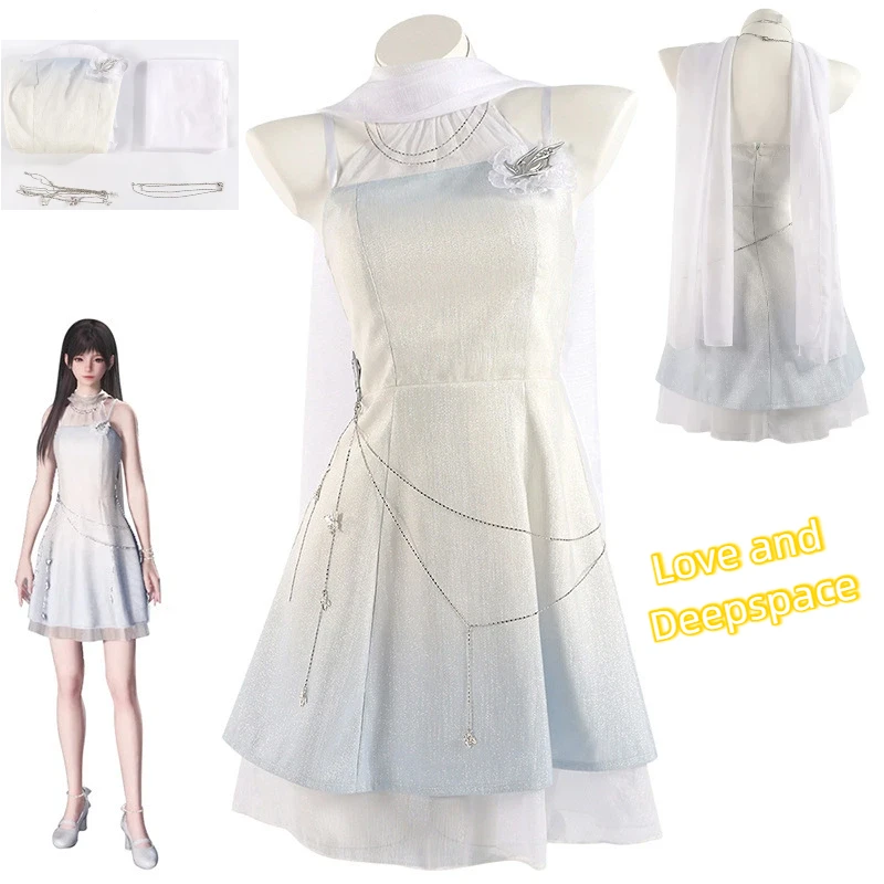 

Anime Love and Deepspace Cosplay Costume Dress Master Yun Roll Yun Shu Full Set of Girl Dress Secondary Yuan Cosplay Costume