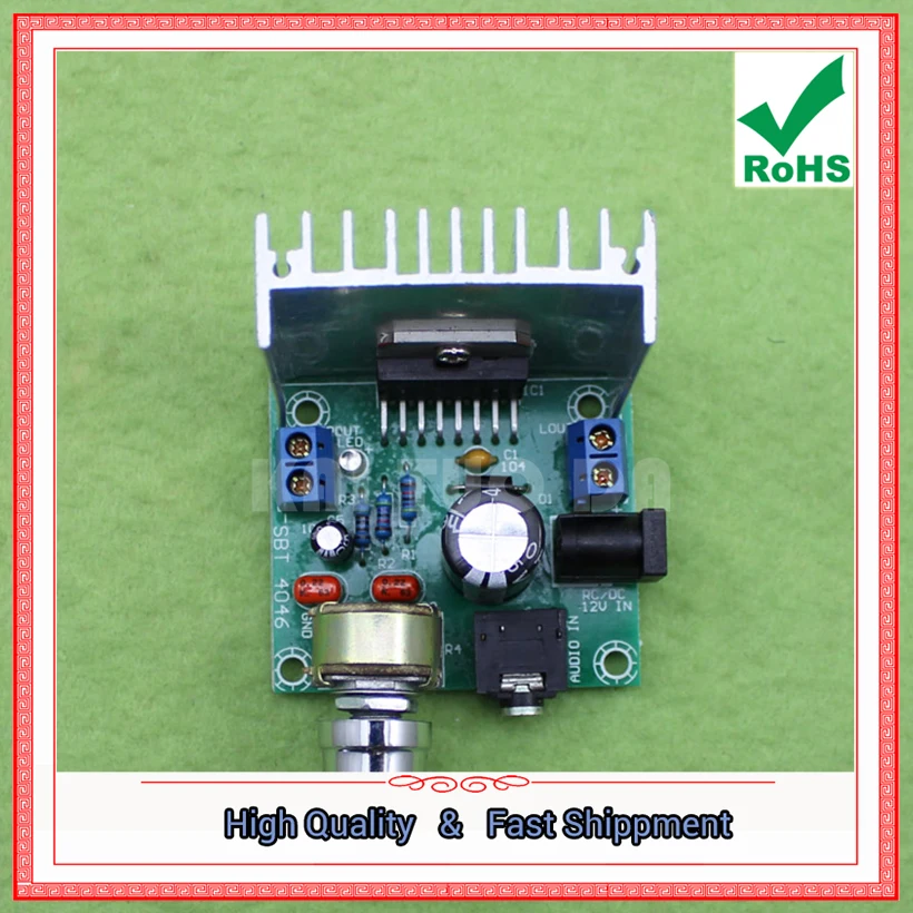(A board) TDA7297 Power Amplifier Board 2.0 No Noise AC And DC 12V Finished Board Module (C6A3) 0.09kg-X