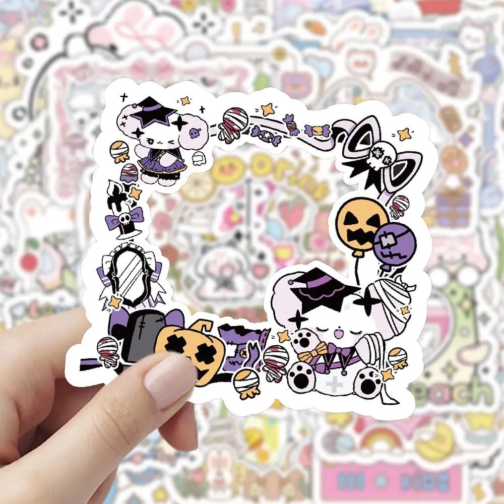 60PCS Sanrio Kawaii Cute Cartoon Avatar Frame Sticker Notebook Phone Case Refrigerator Guitar Decoration DIY Sticker Wholesale