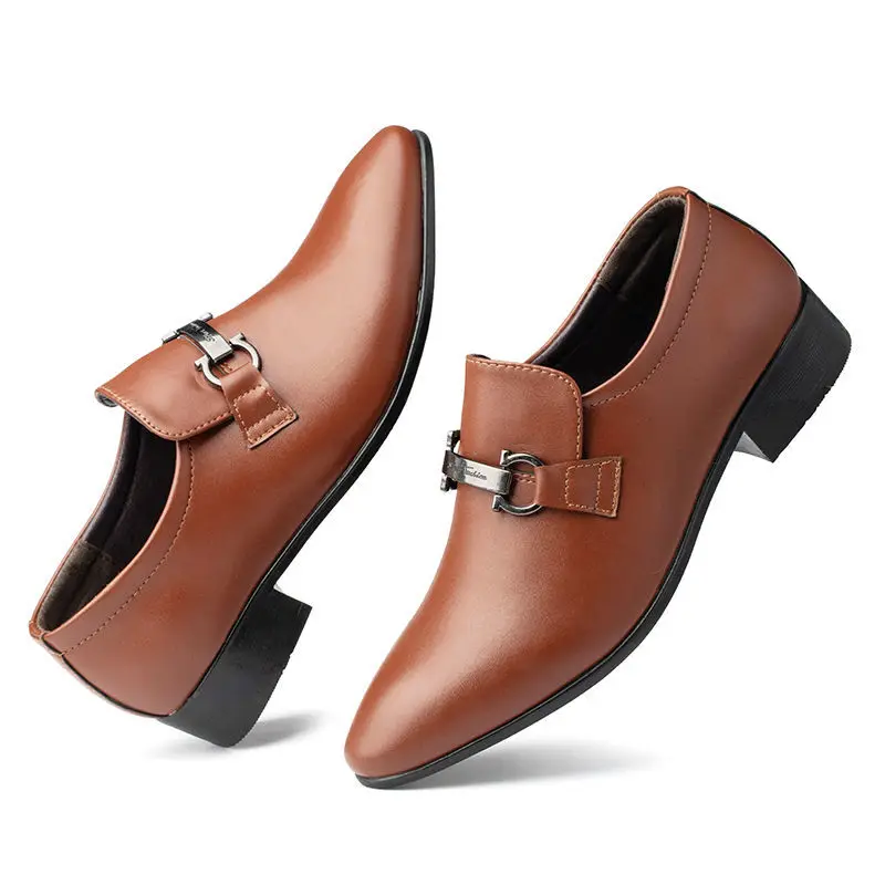 

Плюс, однотонная рабочая обувь большого размера, мужская легкая обувь 39, вечерние легкие кожаные черные костюмы, офисная мужская официальная обувь