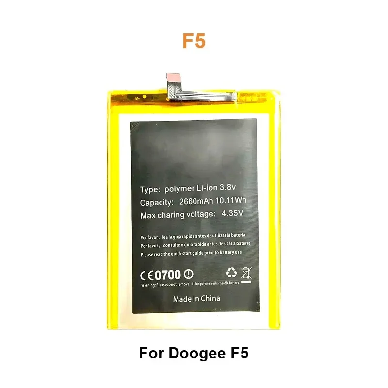 

Mobile Phone Battery For Doogee F5 F5 2660mAh Real Capacity