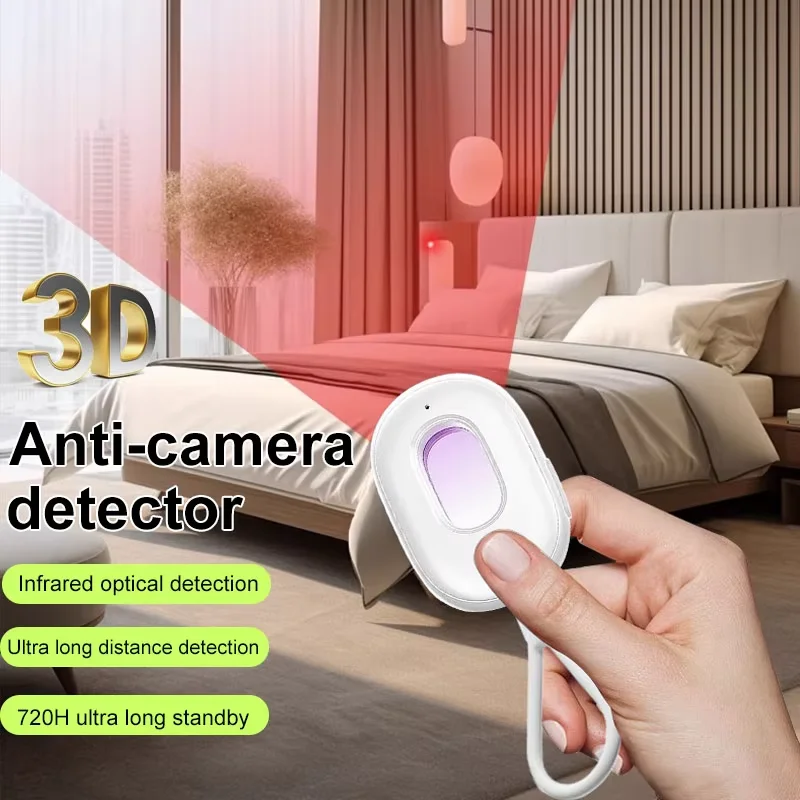 Wireless Anti Camera Detector Security Alarm Detector Sound Protection Sensor for Door Window Camera Anti-theft Alarm Finder