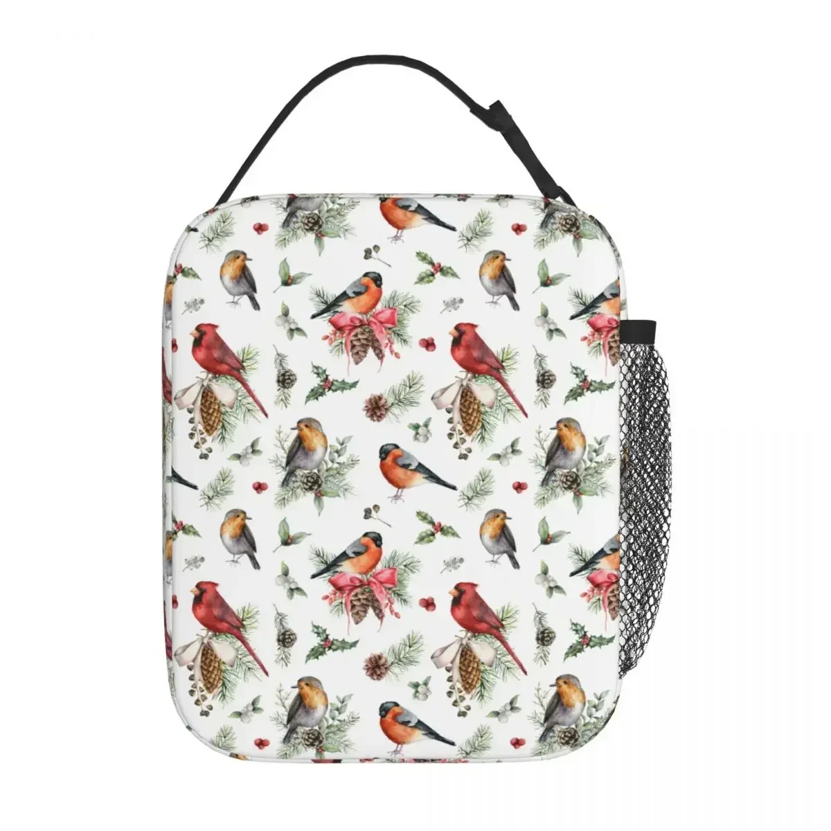 Northern Cardinal Cardinalis Bird Merch Insulated Lunch Bags for Men Women School Storage Food Box Thermal Cooler Lunch Box