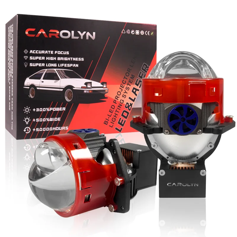 Carolyn 3-inch laser headlights with dual lens LED car headlights matrix modified high beam projector