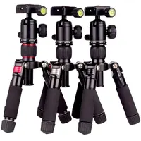 Trípode portátil FM5S, soporte de viaje ligero, Mini trípode de vídeo de sobremesa con cabezal de bola de 360 grados para cámara DSLR SLR