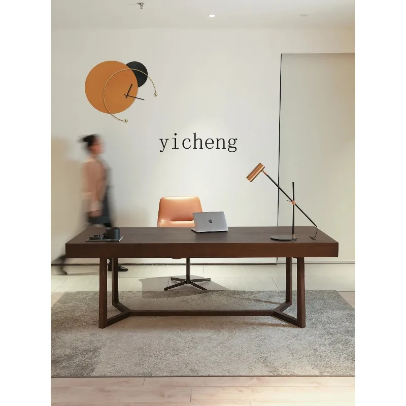 CZ-31  solid wood living room large desk study calligraphy table light luxury modern workbench