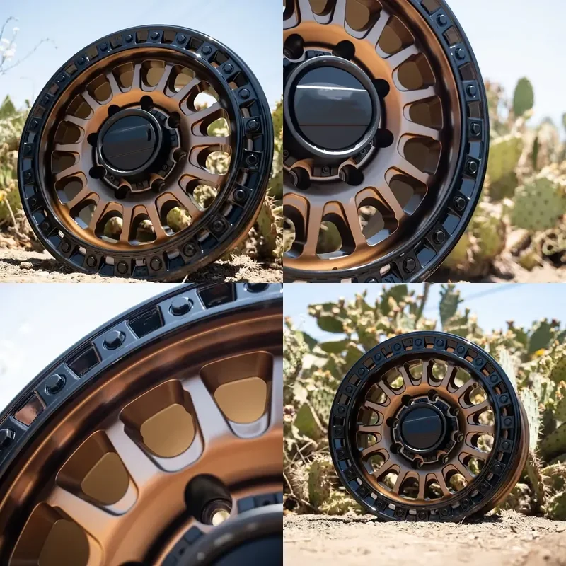 

i LSGZL Forged Custom Beadlock Monoblock Rim 6x139.7 8x165.1 16 17 18 20 Inch Alloy for chevy Truck Offroad Wheel