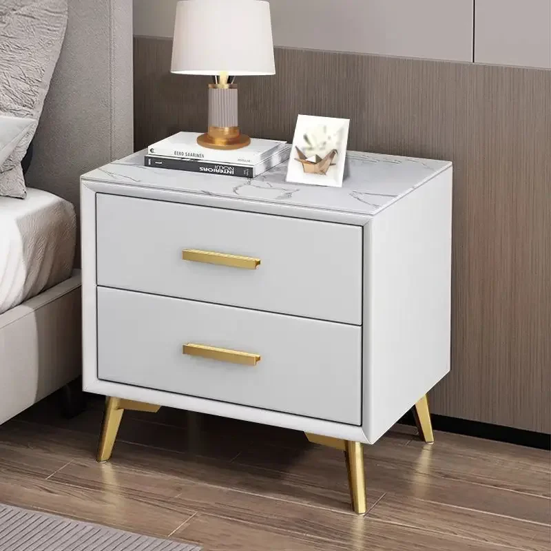 Aoliviya New Solid Wood Bedside Cabinet Simple Modern Light Luxury High-Grade Household Small Bedroom Bedside Storage C