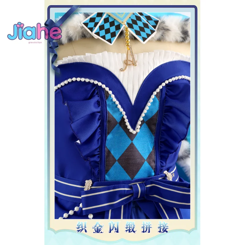 Miku Project Sekai colorido escenario! Feat Cosplay corona de traje disfraz de PJSK Halloween carnaval dulce vestido de Lolita Prop peluca conjunto