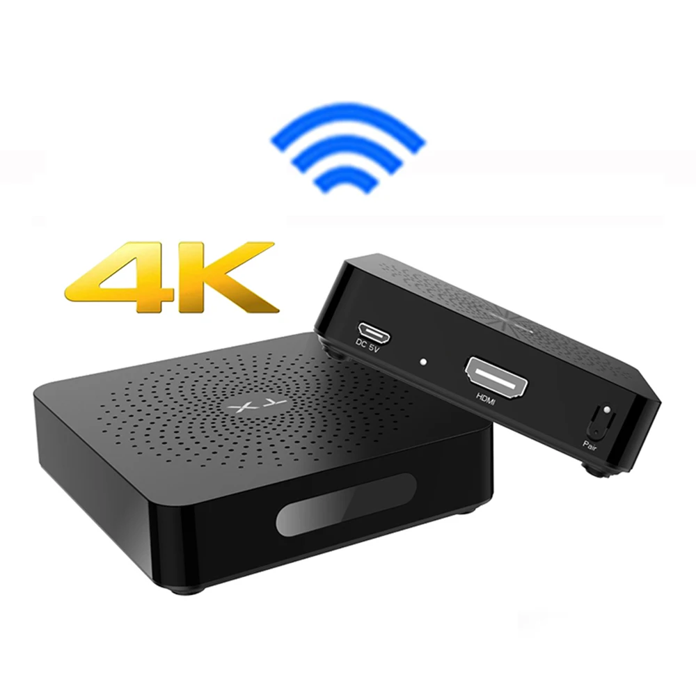 TLT-TECH W2H 4K 60 جيجا هرتز جهاز إرسال HDMI لاسلكي موسع استقبال كامل HD 4K @ 30 هرتز 3D (جهاز إرسال + جهاز استقبال)