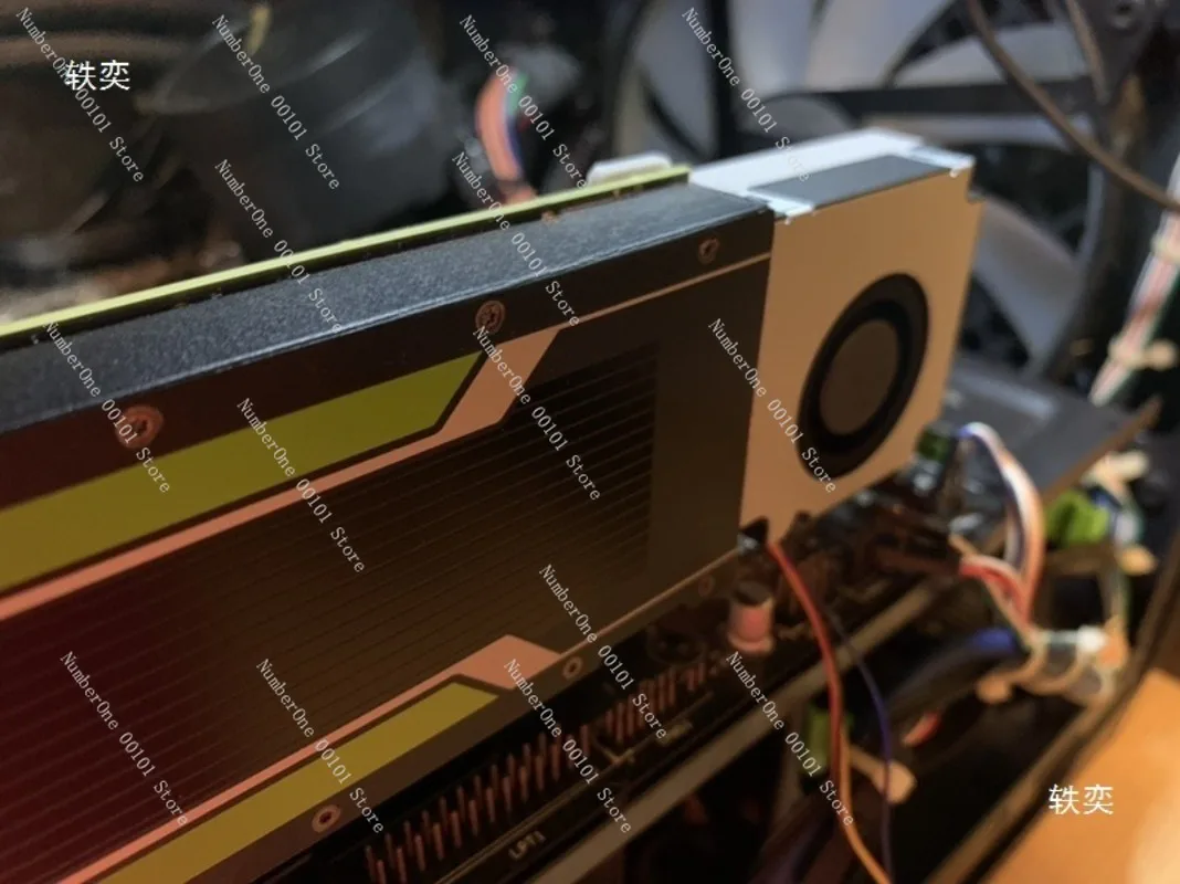 NVIDIA P4 M4 T4 A2 graphics card modified active turbo cooling fan, silent 4-wire PWM