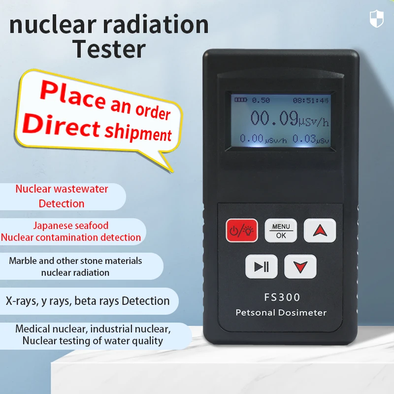 Geiger Detector de radiación Nuclear, contador de rayos X, Beta Gamma, dosímetro, batería de litio