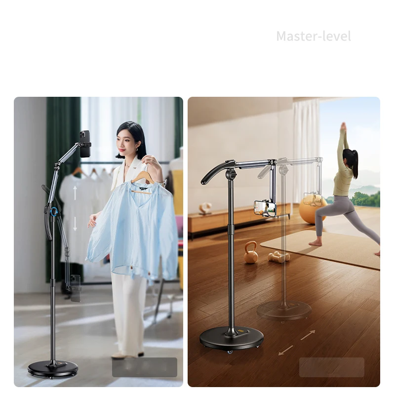 Mobile Phone Stand Suitable for iPad Tablet Multifunction Rotatable Mirror Live Broadcast Lazy Overhead Shooting Video Equipment