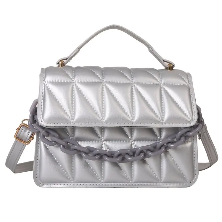 

2026 New Quilted Chain Square Bag, Vintage Adjustable Shoulder Crossbody Bag, Fashion Purse for Daily Use Women Bag