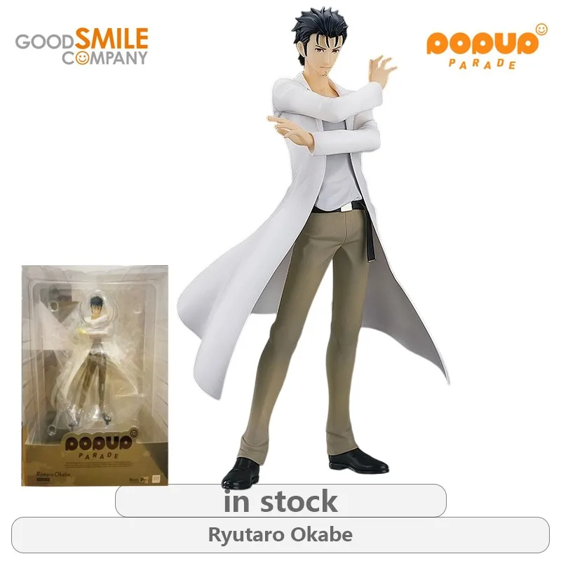 GSC Original POP UP PARADE Steins serie Ryutaro Okabe \ Kurisu Makise Anime figura no móvil estatua modelo juguetes regalos para niños