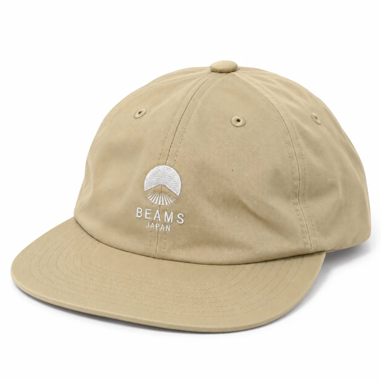 BEAMS JAPAN Unisex Baseball Cap Embroidered Flat Brim Duckbill Cap Trendy Versatile Hat Retro Cotton Outdoor Sports Sun Visor