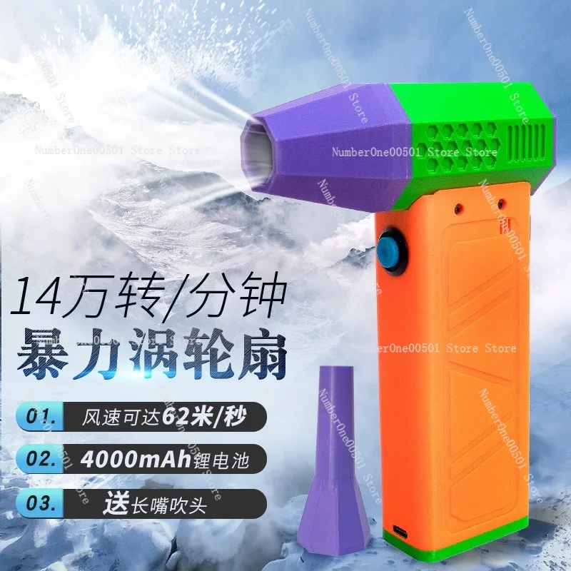 Violent hair dryer 140,000 to high speed turbine brushless handheld duct charging