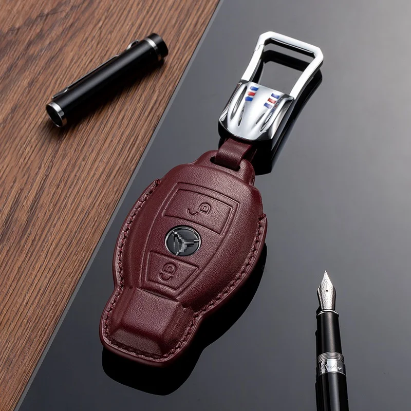 Car key case suitable for BENZ Class A Class B Class C Class E GLA  GLC GLK GLS Class S GLE Class R SLC M Class for Man