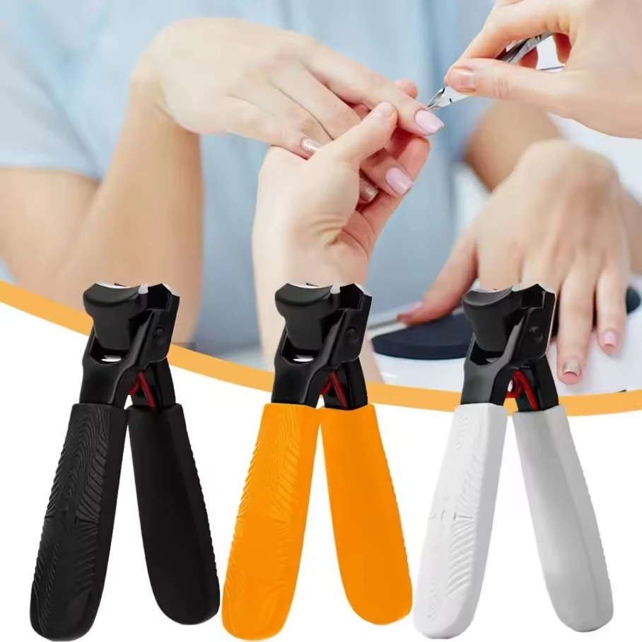 飛散防止爪切り - 厚くて硬い爪用のミニシングルネイルトリマー、爪の飛散/トリミングの困難を解決します