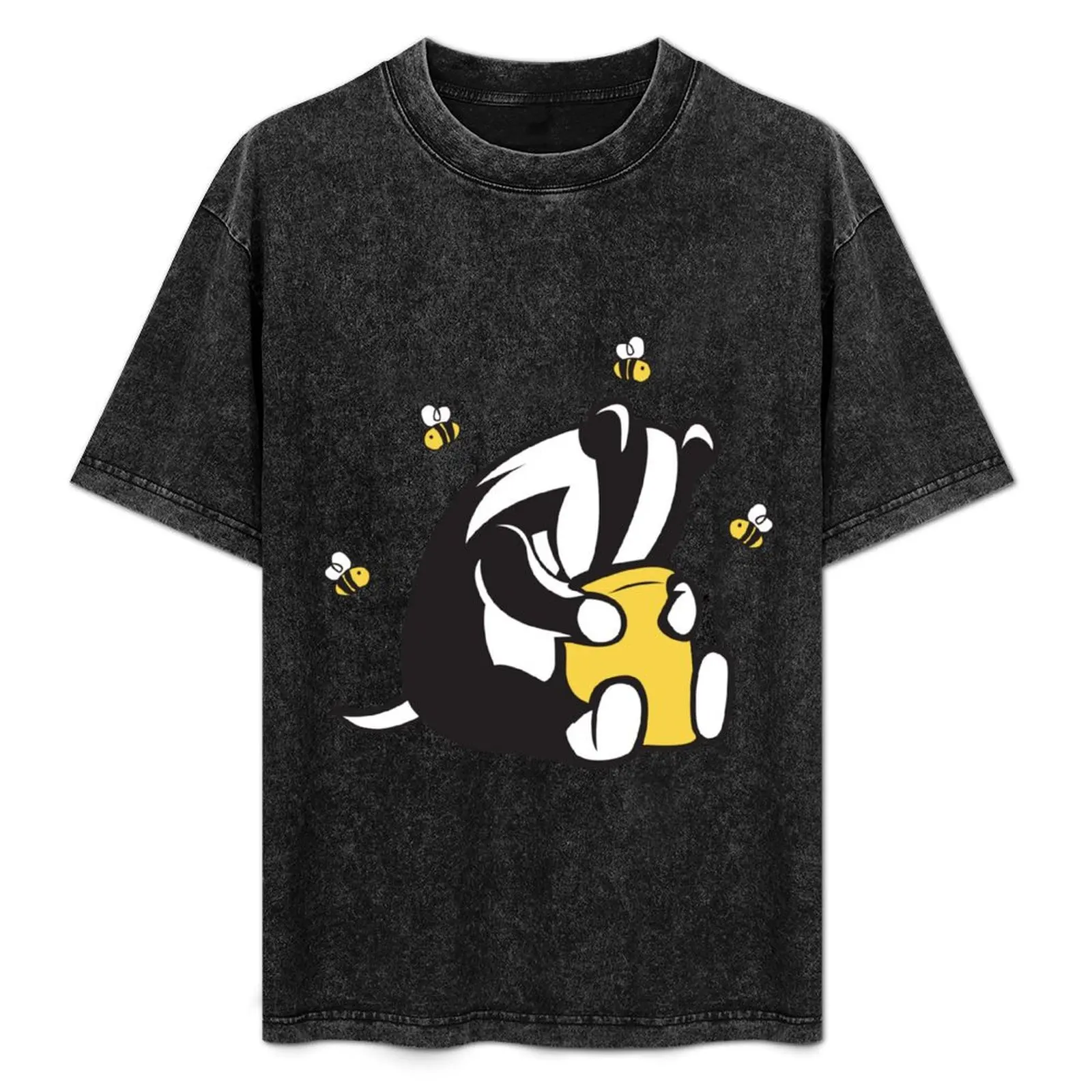 

Badgers Like Honey Too T-Shirt Simple Line Art Print Tee