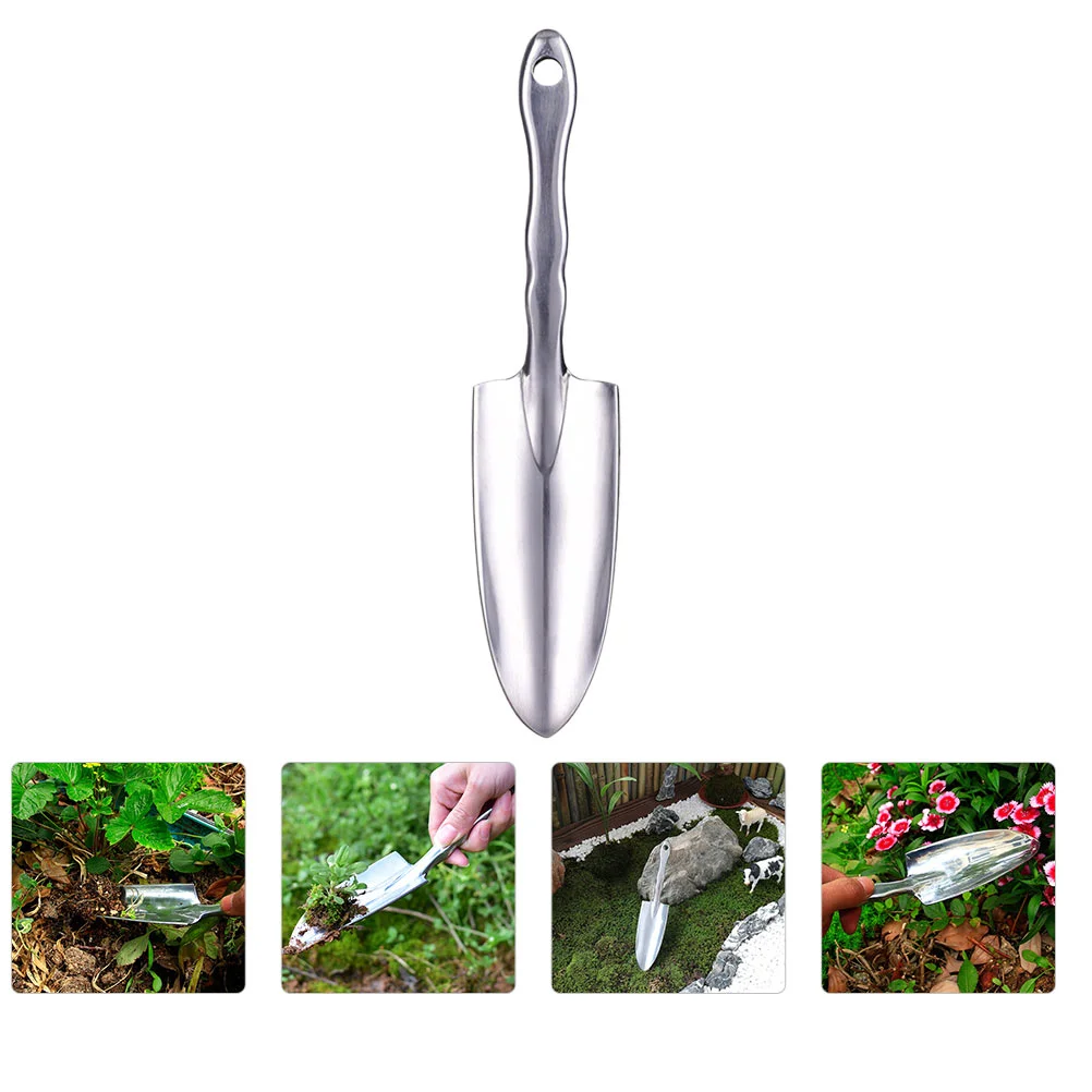 Houseplant Light Handle Spatula Garden Aluminum Alloy Excavator Silver Digger