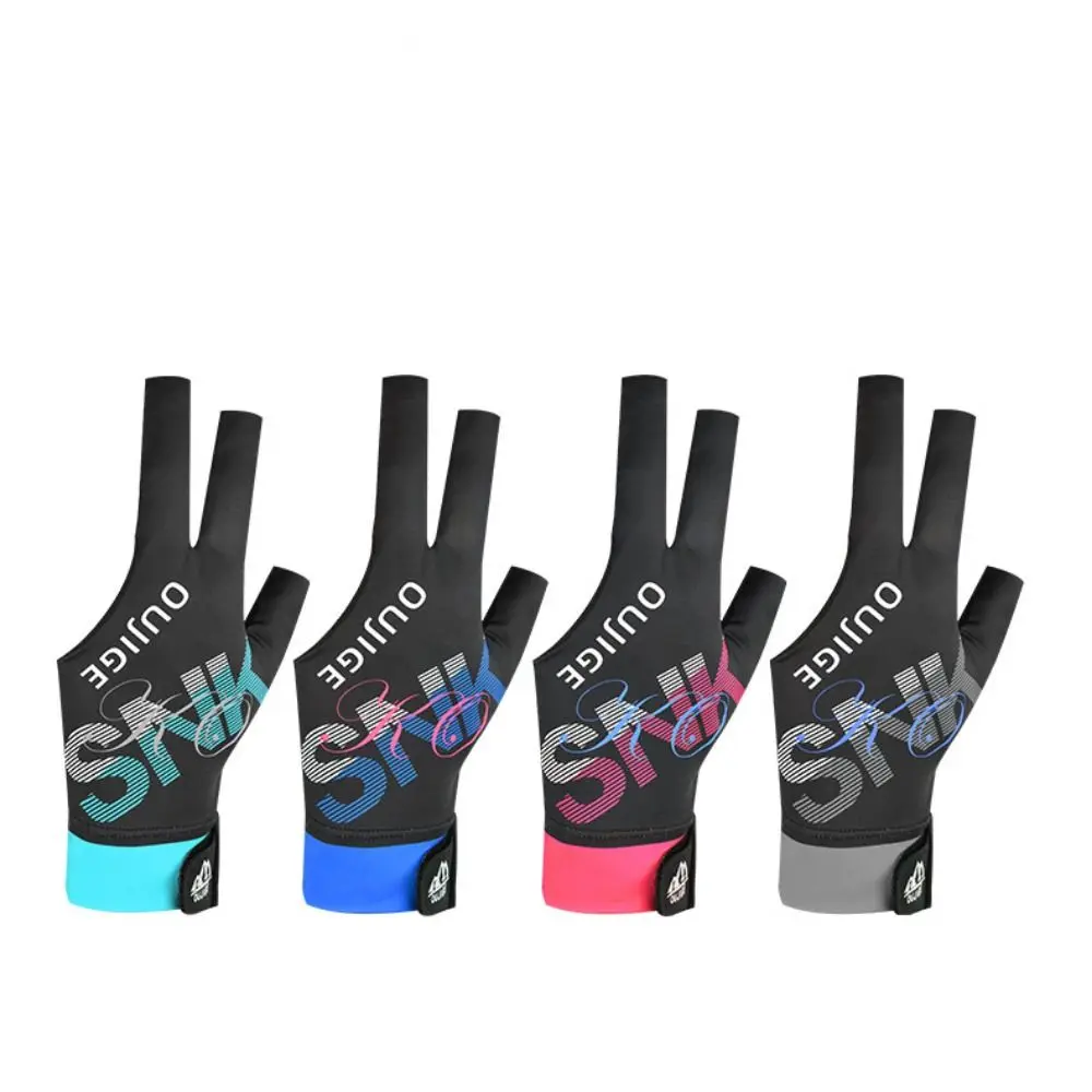 

Бильярдные перчатки с тремя пальцами для левой руки, износостойкие перчатки для снукера для левой руки, унисекс, тренировочные перчатки для бильярда с открытыми пальцами