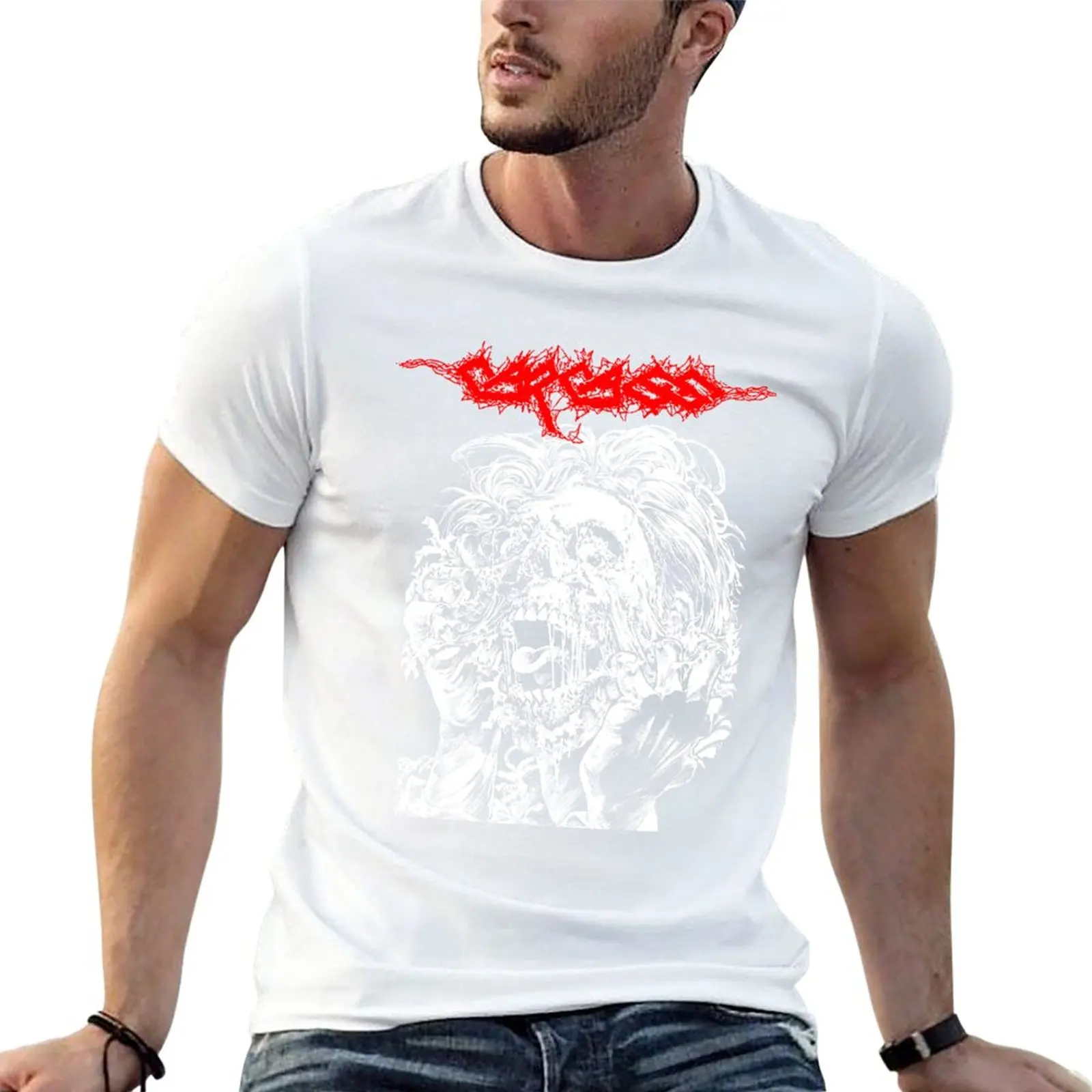 

New Carcass Gore Shriek Underground T-Shirt funny meme t-shirts blanks Man t-shirt men clothings