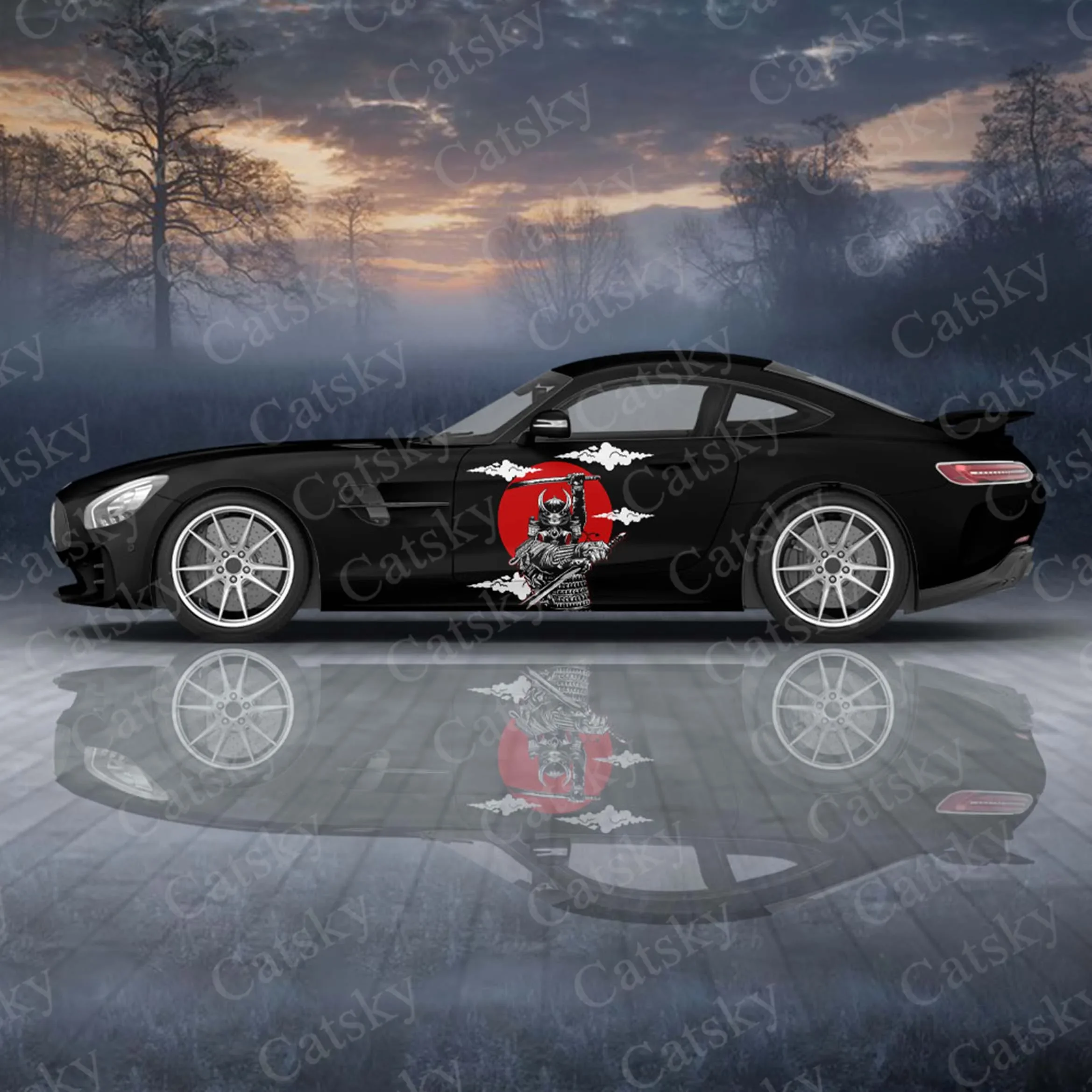Warrior 2pcs/Set Car Sticker for Universal Large  Car Sticker for Univers, Car Stickers on The Left and Right Sidesal