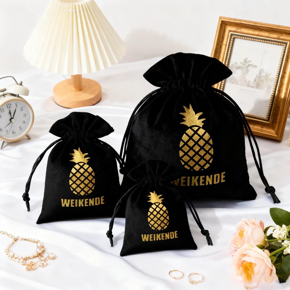 

Черный фланелевой бархатный замшевый чехол с логотипом, карман на шнурке для ожерелья, браслета, сережек, упаковки, элегантная подарочная сумка для ювелирных изделий