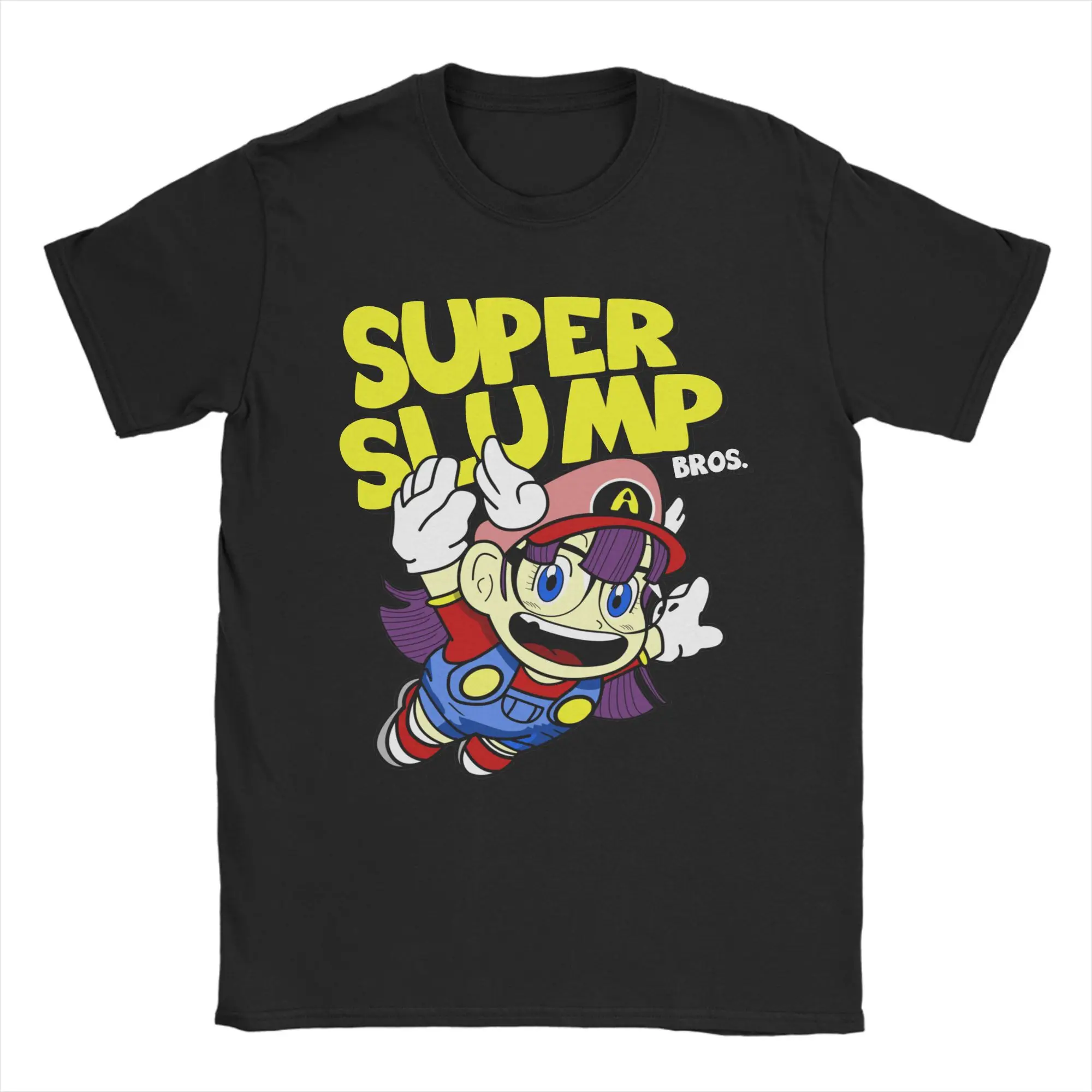 

Dr. Slump T Shirt Men Women 100% Cotton Creative T-Shirts Round Neck Super Slump Bros Tee Shirt Short Sleeve Tops Plus Size