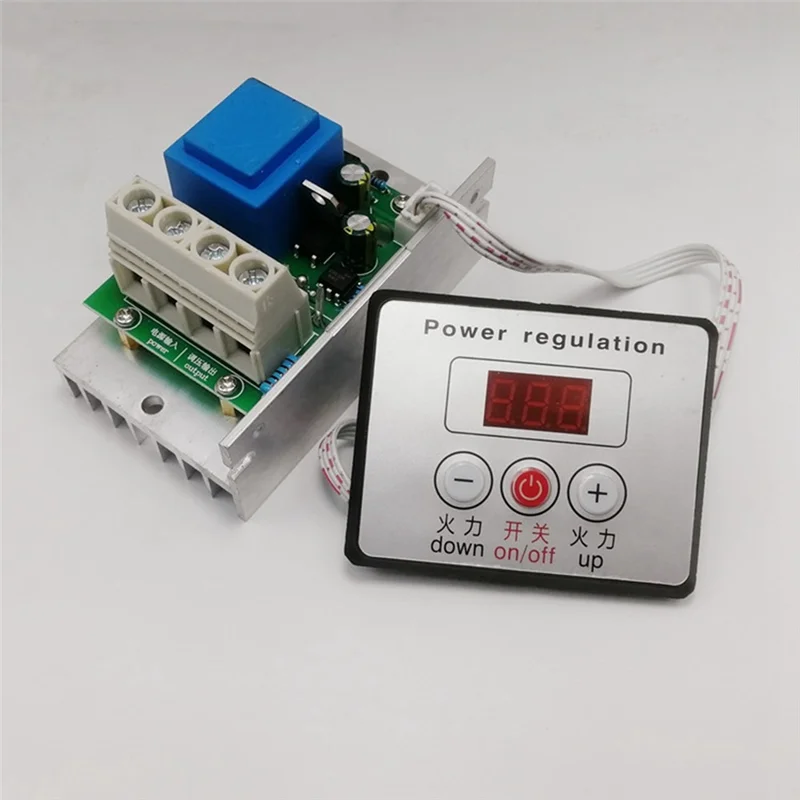 ABFN-10000W Тиристорный регулятор мощности SCR Регулятор напряжения Высокомощный электронный цифровой регулятор напряжения AC 220 В