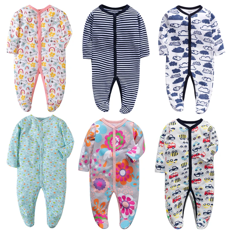 Carter ropa de bebé, pijamas de invierno para recién nacido, pelele para bebé, pijamas con patas para niñas y niños, ropa de maternidad Unisex para bebé barata