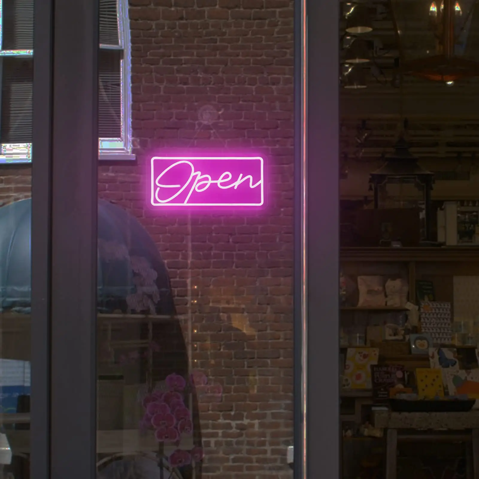 Open Neon Sign Light LED Neon Lamps Wall Hanging Decor Romantic Atmosphere Light for Home Store Business Bar Club Decorative USB