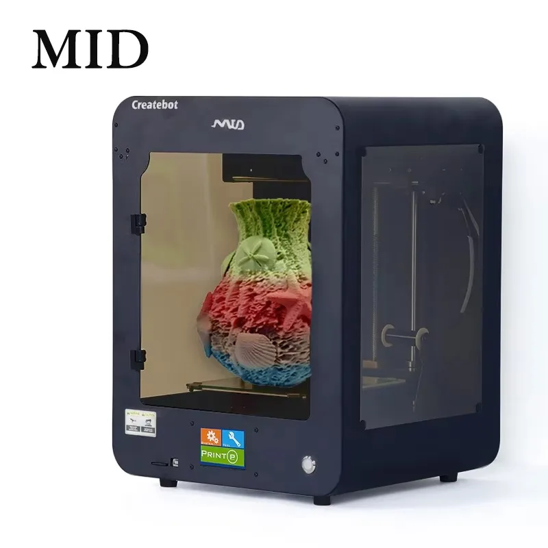 MID 3D Printer 200X200X250mm Hot Bed PLA ABS PETG TPU Wood Printing Machine