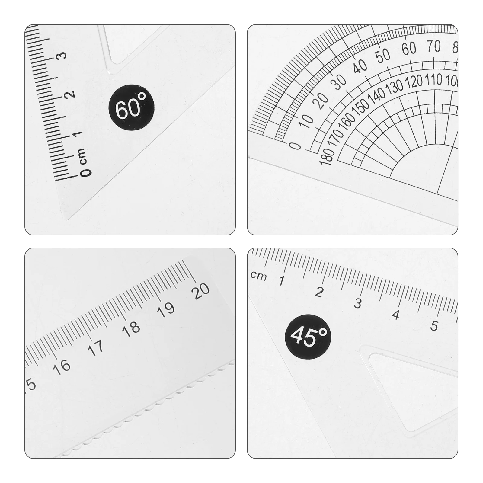 

Measure Geometric Ruler Set Drafting Tools Centimeters Abs School Must Have Student