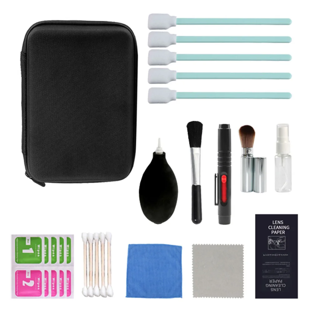 Camera Cleaning Kit for Cleaning DSLR Camera Sensor Lens Accessories Camera Maintenance Tools with Carrying