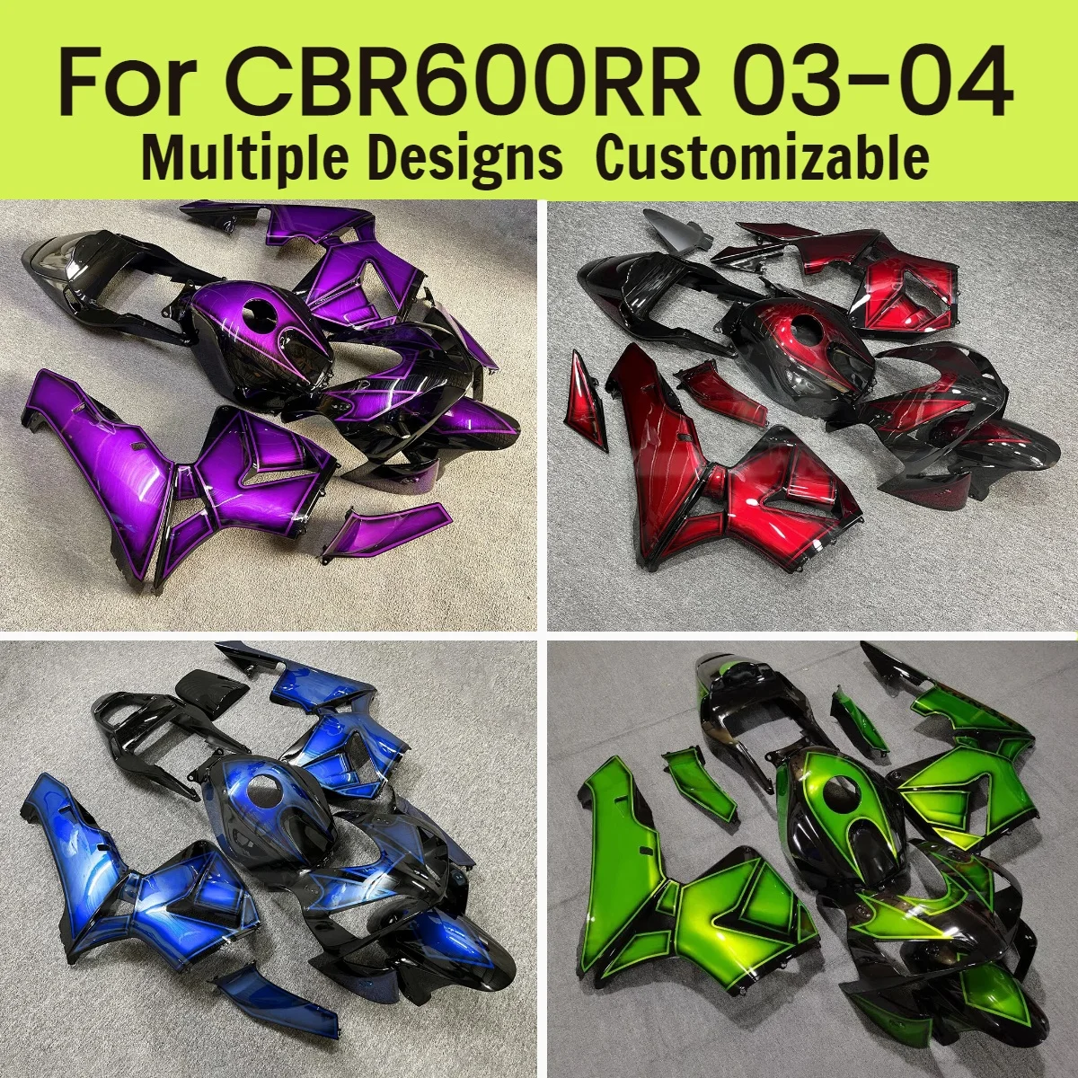 

Fairings Body Set CBR 600RR 2003 2004 Motorcycle ABS Accessories Fairing Kit for Honda CBR600RR 03 04